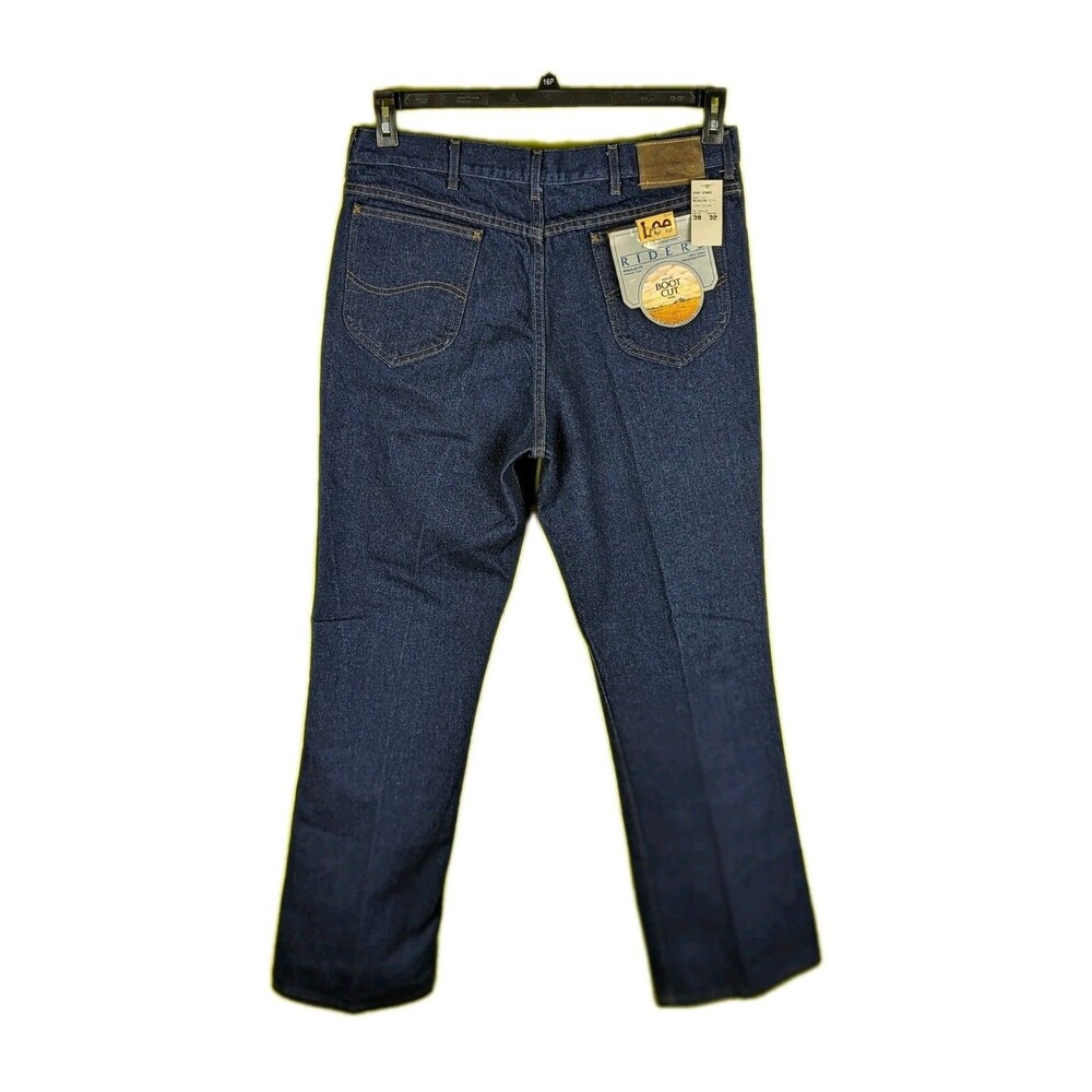 VTG 80's Lee Riders Boot Cut Reg Fit Jeans Raw Denim 38 x 32 Union Made USA NWT